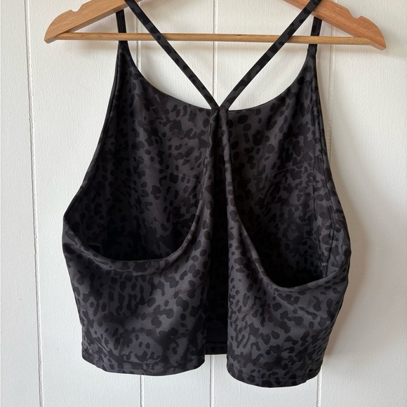Old Navy Black Leopard Print Longline Sports Bra | XXL - Picture 4 of 5